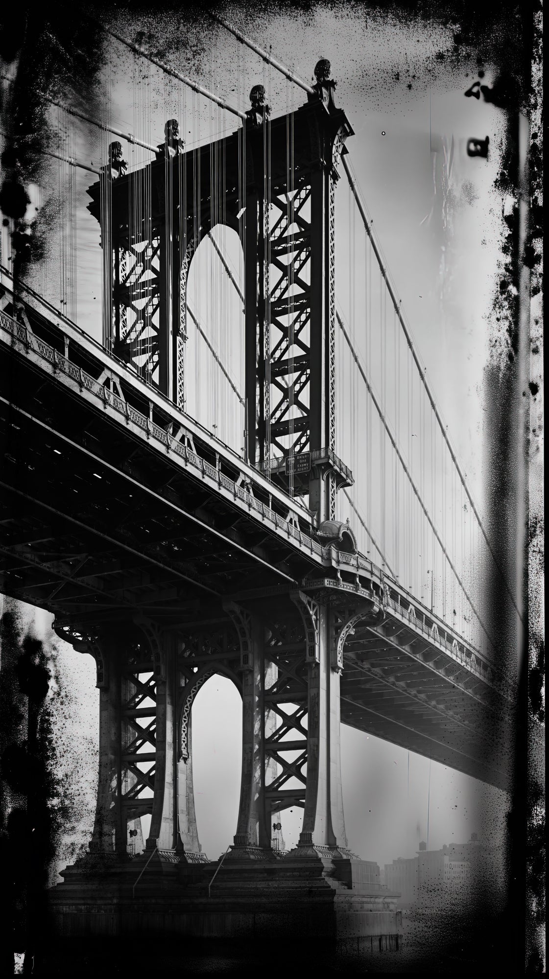 Manhattan Bridge Archival Photo – Wet Plate Collodion Series