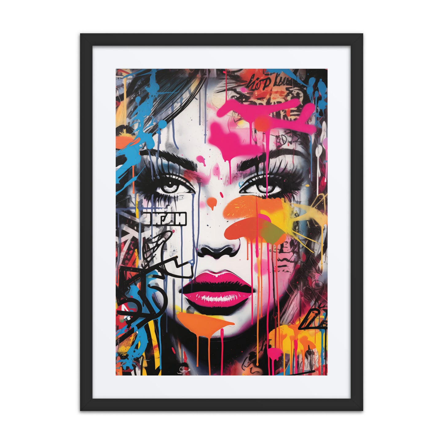 A colorful print from the original painting, featuring bold and dynamic designs that celebrate the vibrancy of urban art.