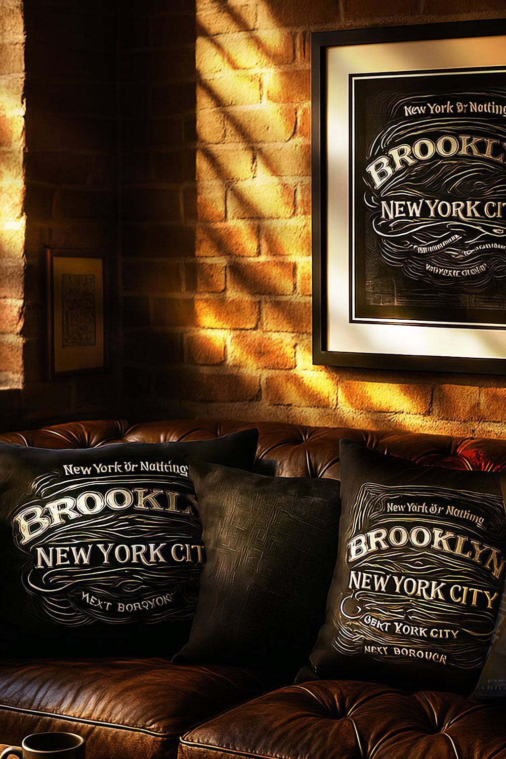 Brooklyn Cartouche Holiday Bundle – Compact Set, Pillow and Tote Gift Set by Rebelfy