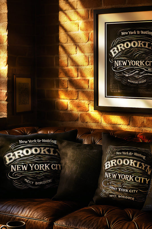 Brooklyn Cartouche Holiday Bundle – Compact Set, Pillow and Tote Gift Set by Rebelfy