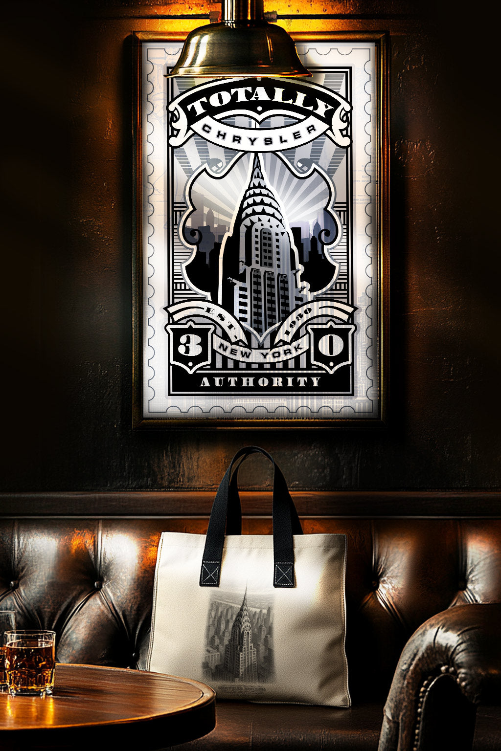 Chrysler Building Sketch Gift Set – Print, Pillow, and Tote Bundle by Rebelfy