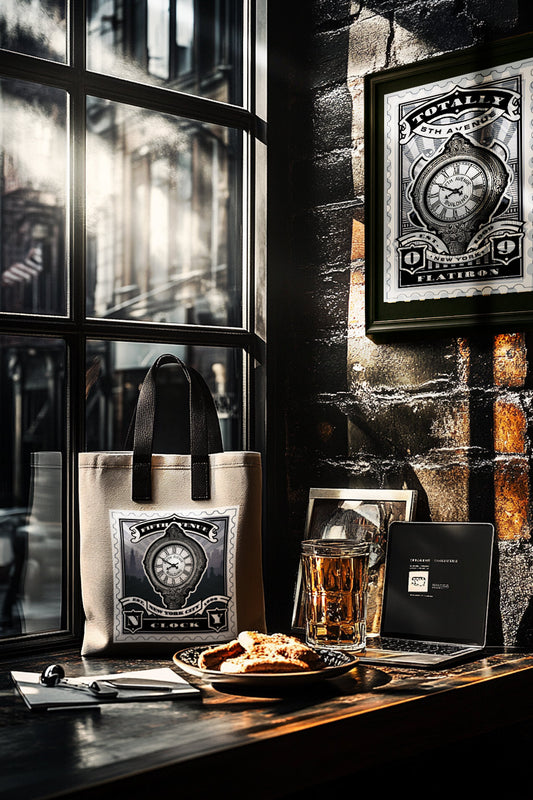 5th Avenue Clock Landmark Gift Set – Print, Pillow, and Tote Bundle by Rebelfy