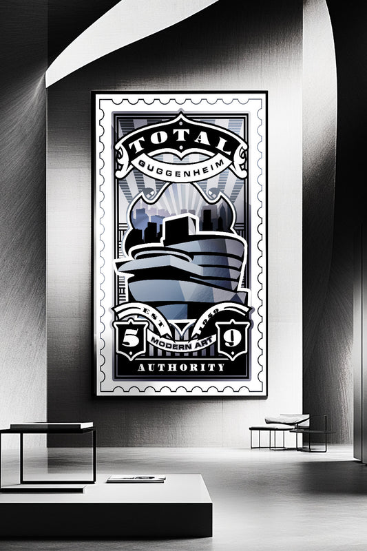 Guggenheim Museum Landmark Gift Set – Print, Pillow, and Tote Bundle by Rebelfy