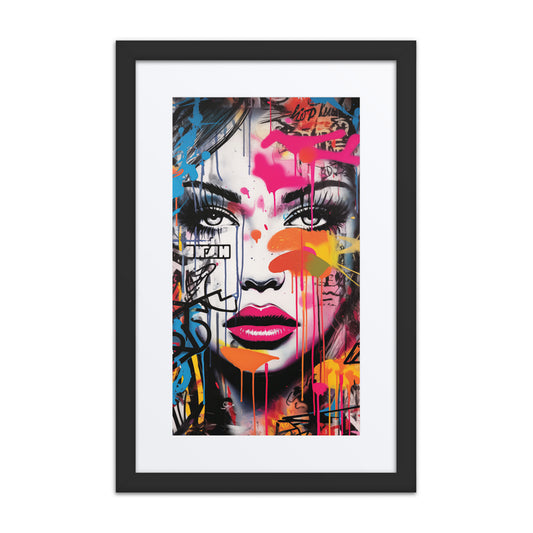 A colorful print from the original painting, featuring bold and dynamic designs that celebrate the vibrancy of urban art.